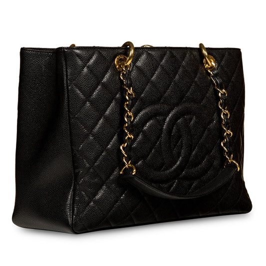 Chanel Timeless Caviar Black Tote Bag Style 5