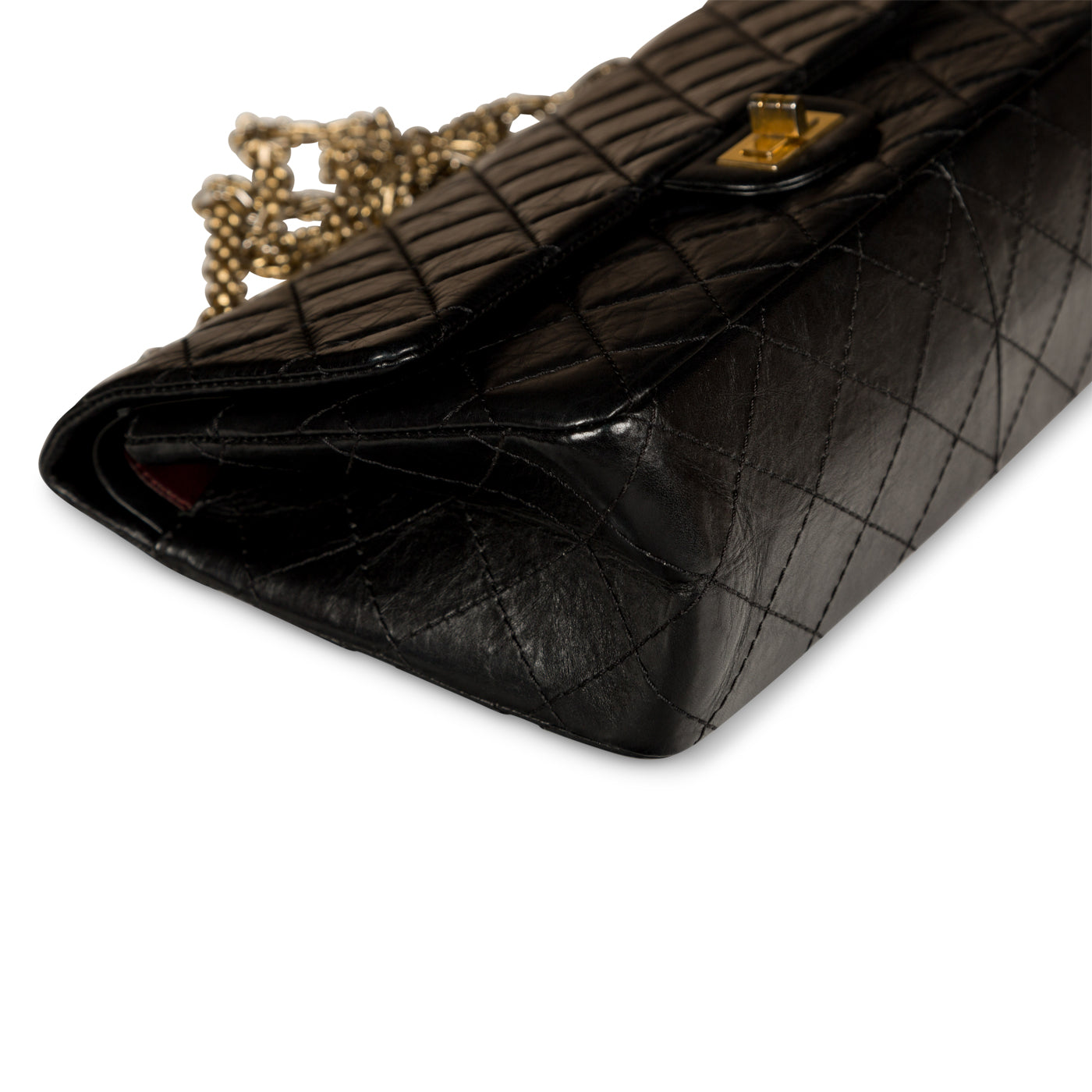 Chanel Classic Flap Calfskin Black Shoulder Bag Style 13