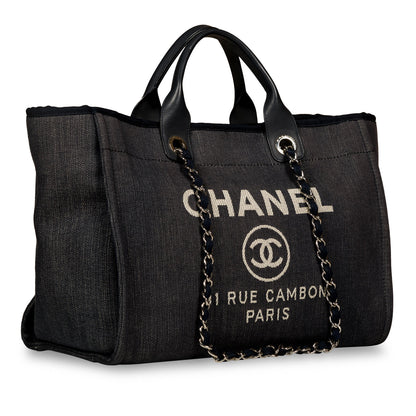 Chanel Cambon Tweed Silver Tote Bag Style 3