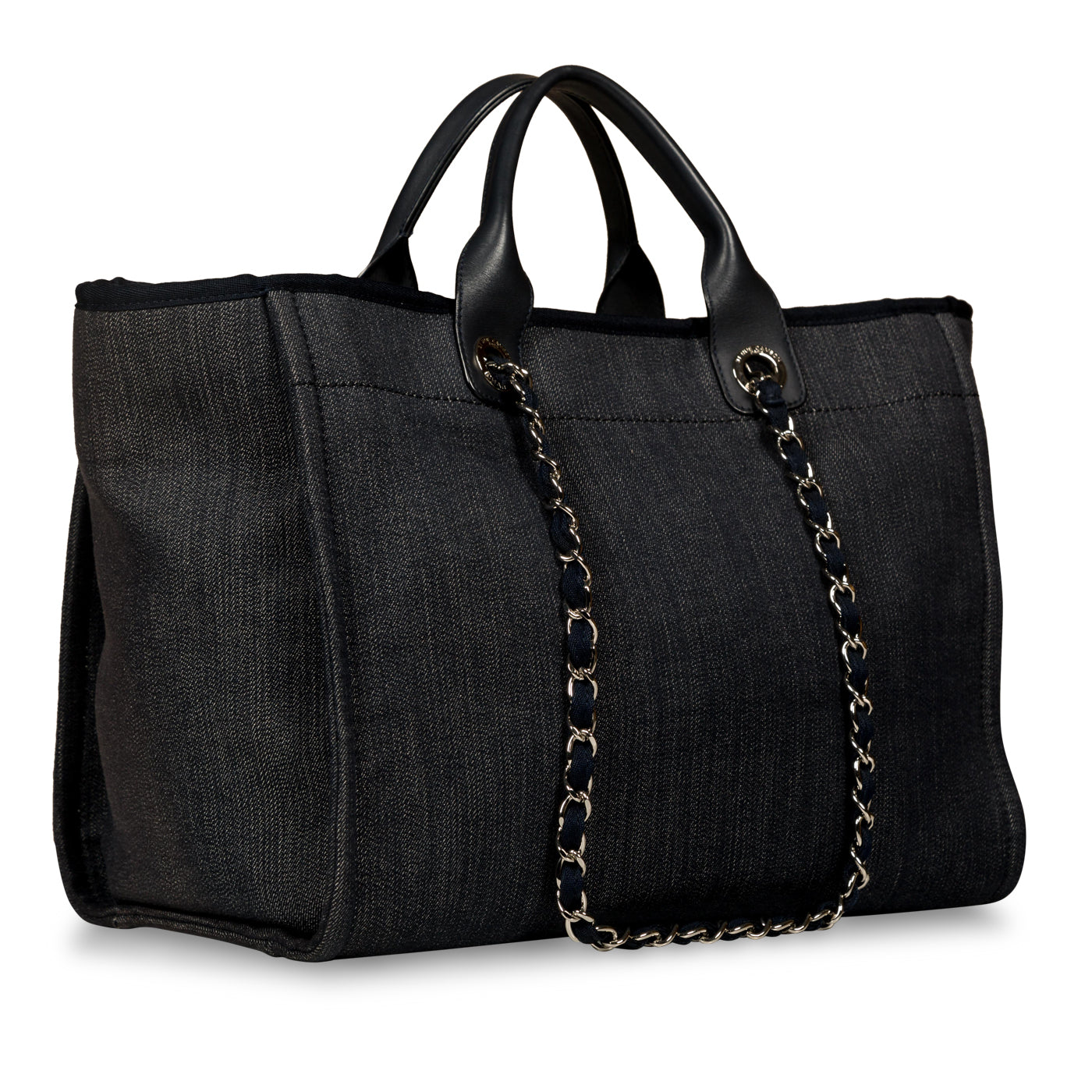Chanel Cambon Tweed Silver Tote Bag Style 5