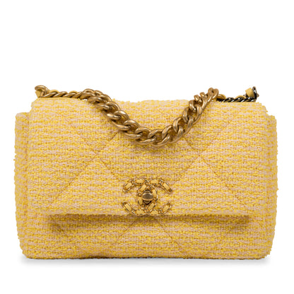 Chanel Chanel 19 Tweed Gold Shoulder Bag Style 2