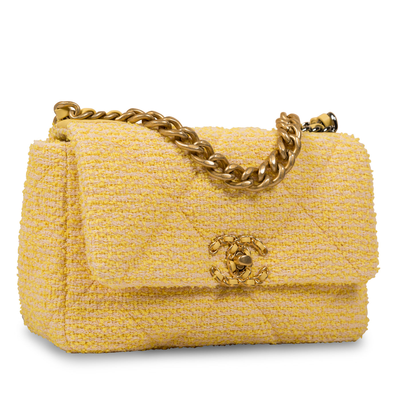Chanel Chanel 19 Tweed Gold Shoulder Bag Style 2