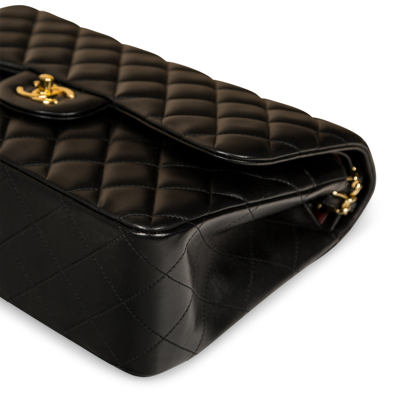 Chanel Classic Flap Lambskin Black Shoulder Bag Style 49
