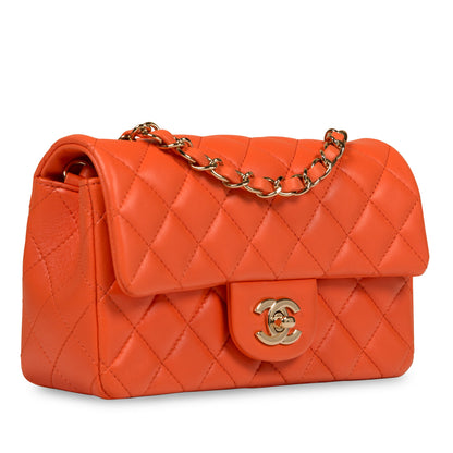 Chanel Classic Flap Lambskin Black Shoulder Bag Style 189