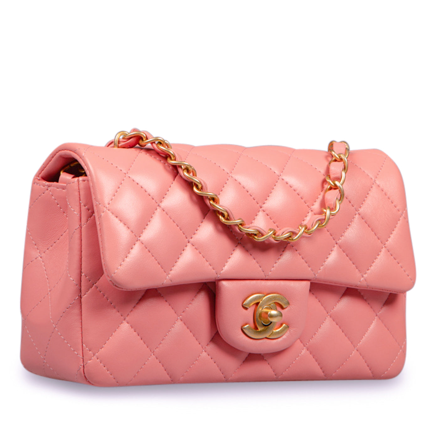 Chanel Classic Flap Lambskin Black Shoulder Bag Style 188