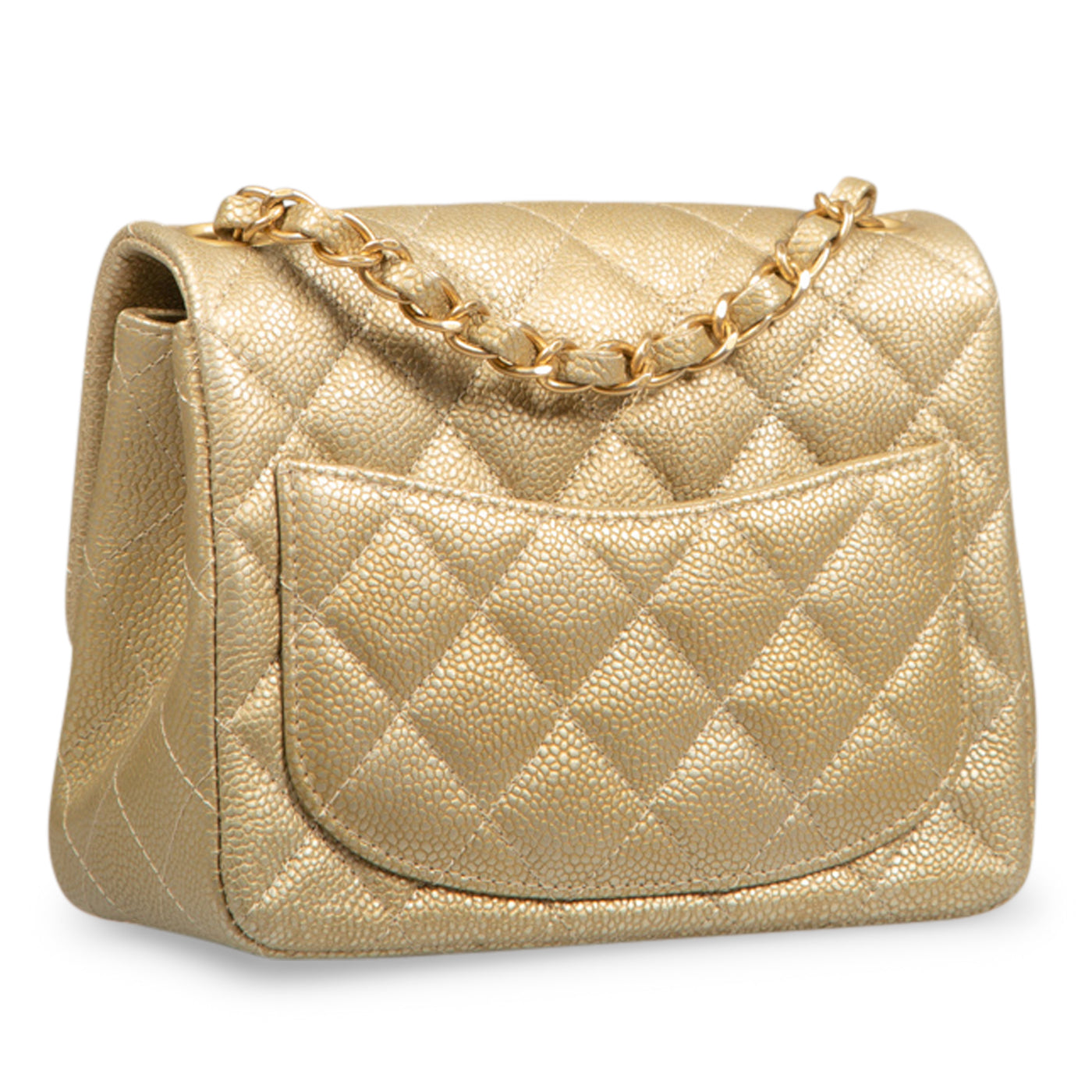 Chanel Classic Flap Lambskin Gold Shoulder Bag Style 96