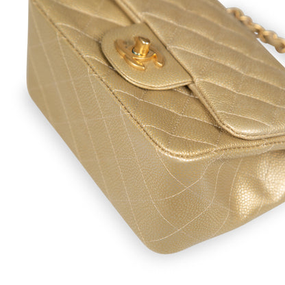 Chanel Classic Flap Lambskin Gold Shoulder Bag Style 96