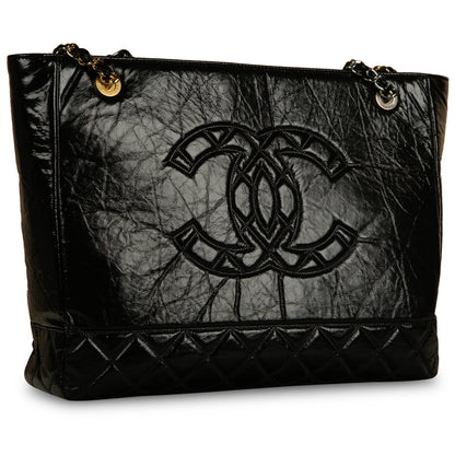 Chanel Timeless Calfskin Black Tote Bag