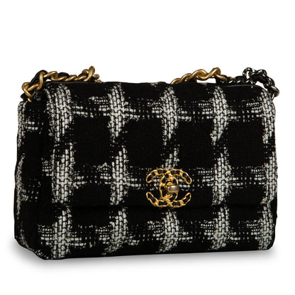 Chanel Chanel 19 Tweed Black Shoulder Bag Style 9