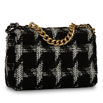 Chanel Chanel 19 Tweed Black Shoulder Bag Style 9