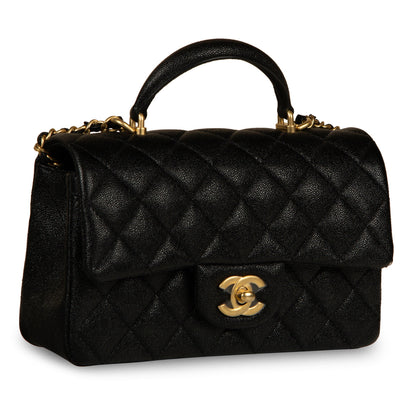 Chanel Classic Flap Caviar Black Shoulder Bag Style 108