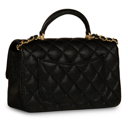 Chanel Classic Flap Caviar Black Shoulder Bag Style 108