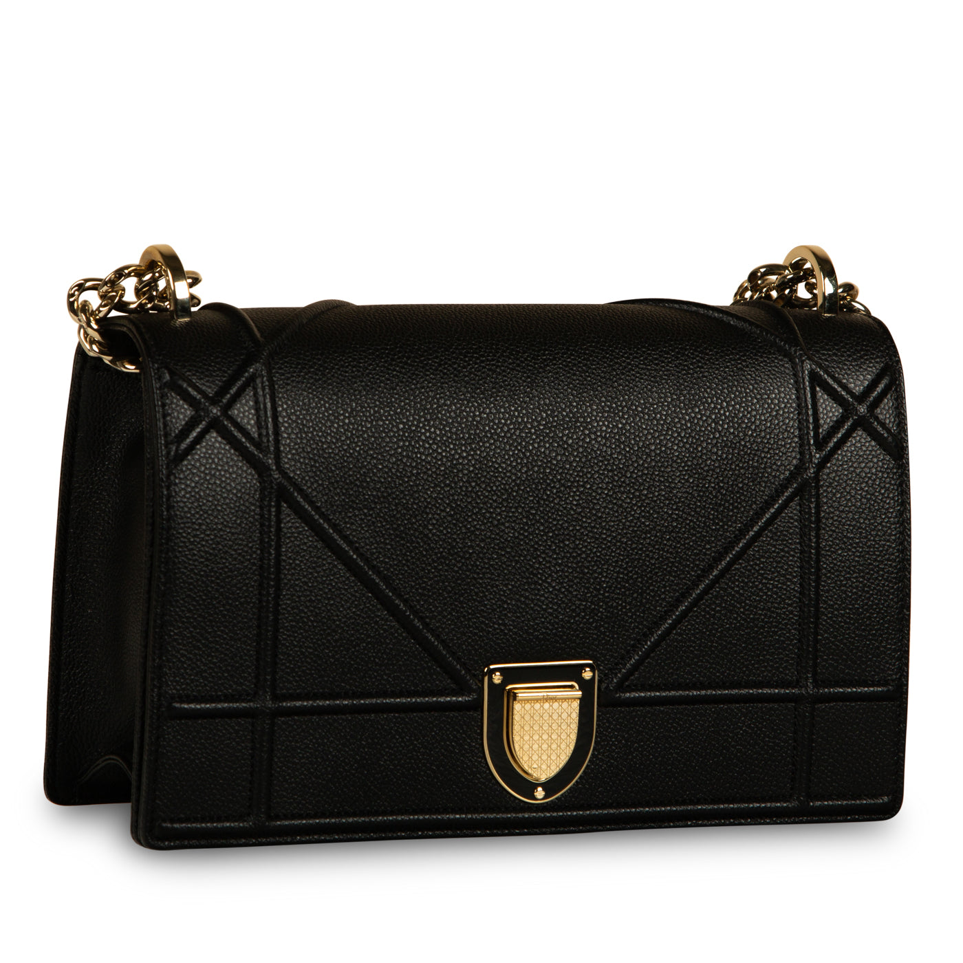 Dior Chain Leather Tote Bag