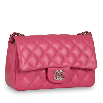 Chanel Classic Flap Lambskin Black Shoulder Bag Style 187