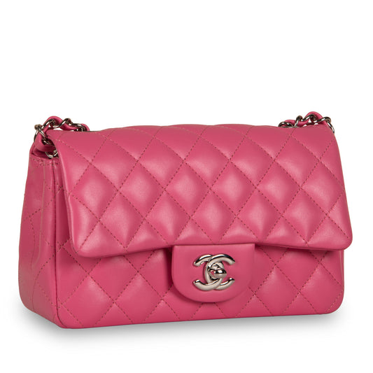 Chanel Classic Flap Lambskin Black Shoulder Bag Style 187