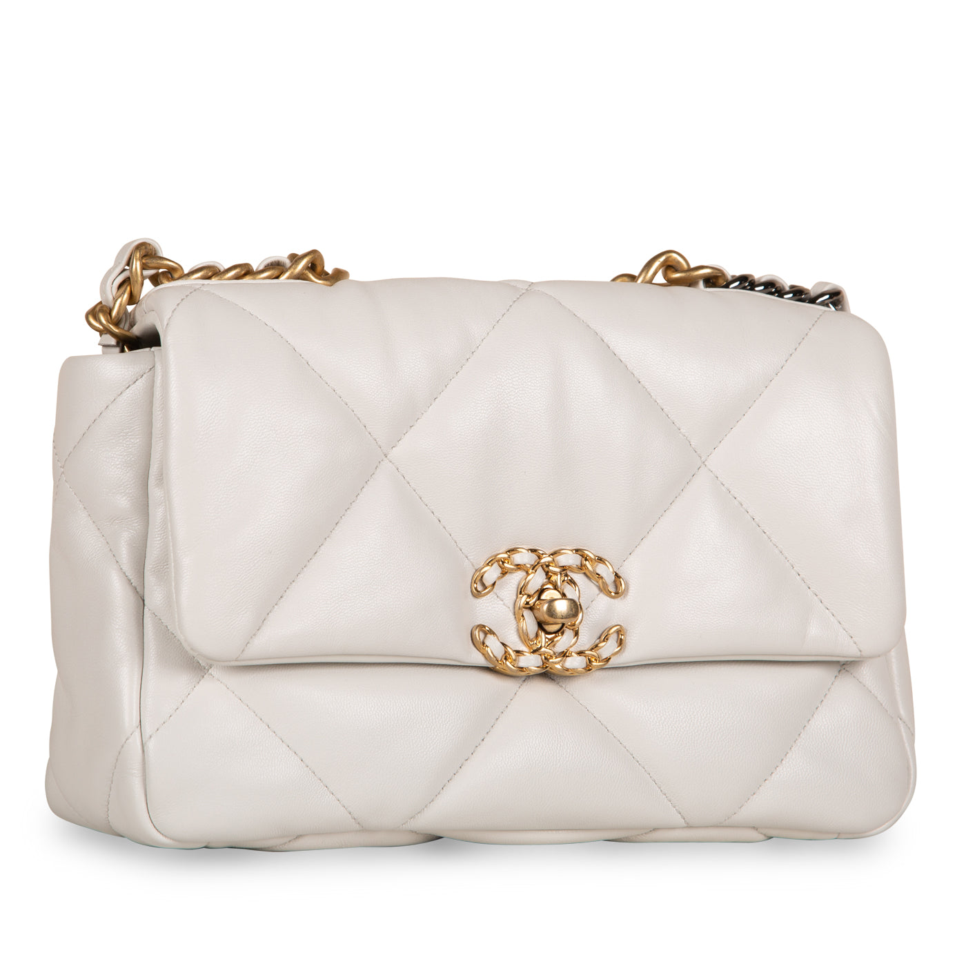 Chanel Chanel 19 Lambskin Gold Shoulder Bag Style 24