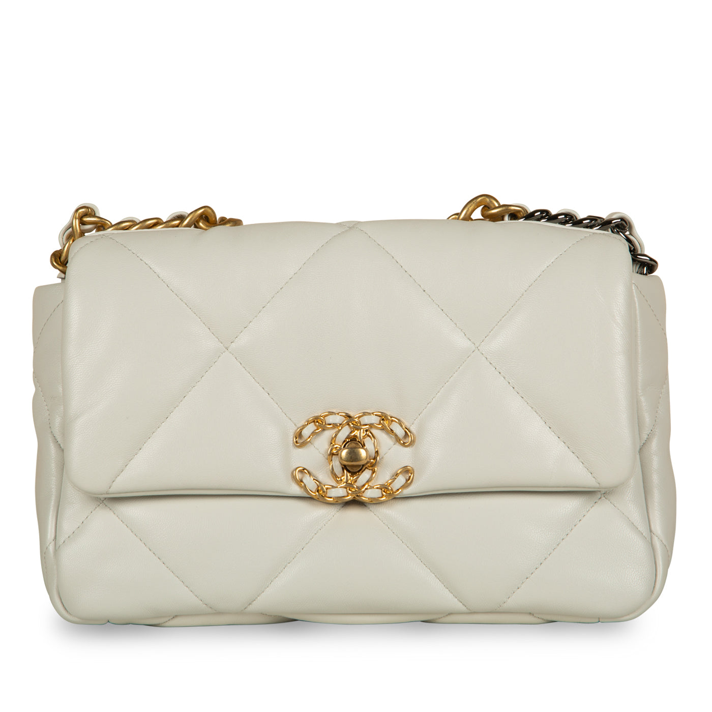 Chanel Chanel 19 Lambskin Gold Shoulder Bag Style 24