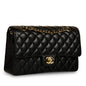 Chanel Classic Flap Caviar Black Shoulder Bag Style 81