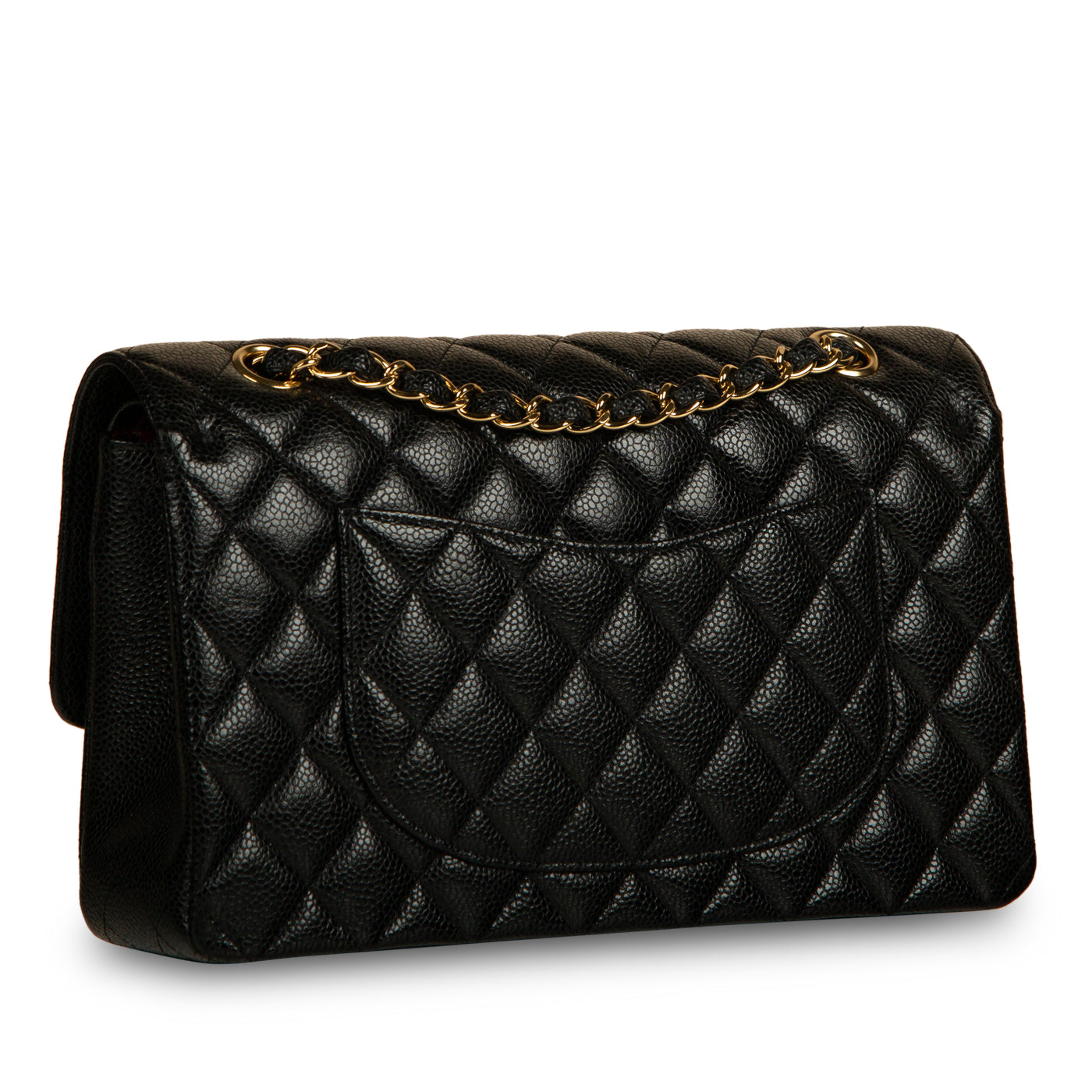 Chanel Classic Flap Caviar Black Shoulder Bag Style 81