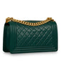 Chanel Boy Bag Caviar Gold Shoulder Bag Style 4