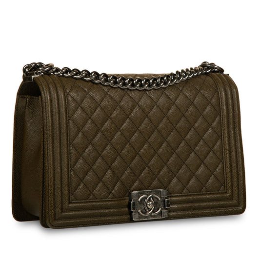 Chanel Boy Bag Caviar Shoulder Bag Caviar
