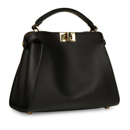 Fendi Peekaboo Leather Black Handbag Style 2