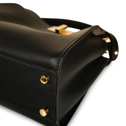 Fendi Peekaboo Leather Black Handbag Black