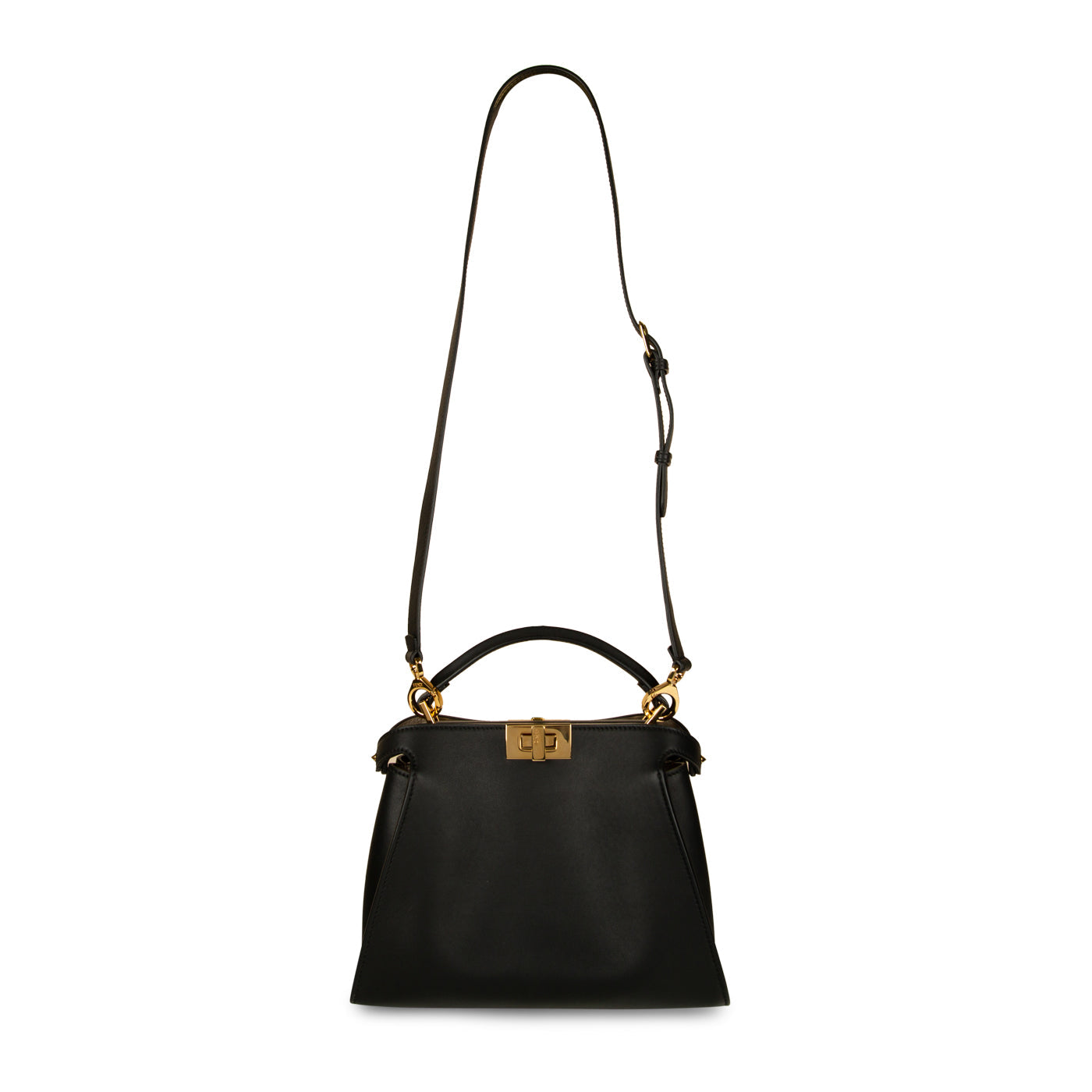 Fendi Peekaboo Leather Black Handbag Style 2