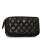 Chanel Double Zip Clutch On Chain