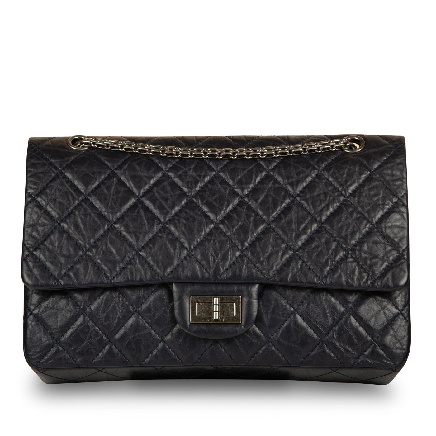 Chanel Classic Flap Calfskin Black Shoulder Bag Style 12
