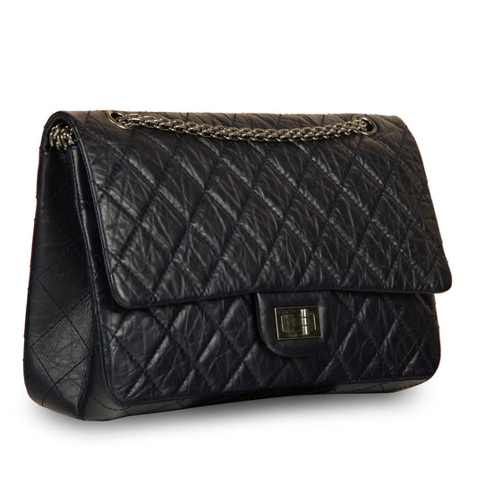 Chanel Classic Flap Calfskin Black Shoulder Bag Style 12