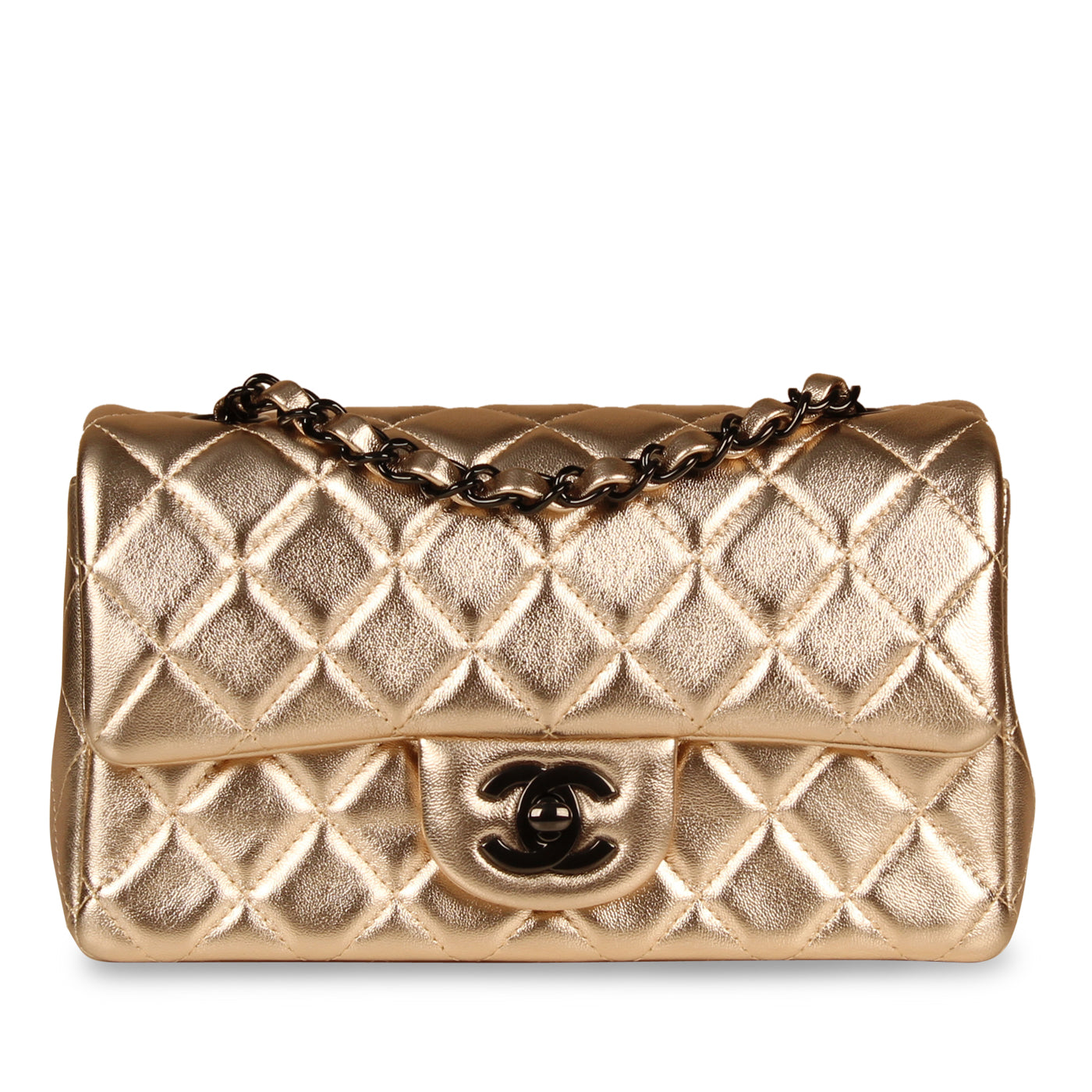 Chanel Classic Flap Lambskin Black Shoulder Bag Style 178