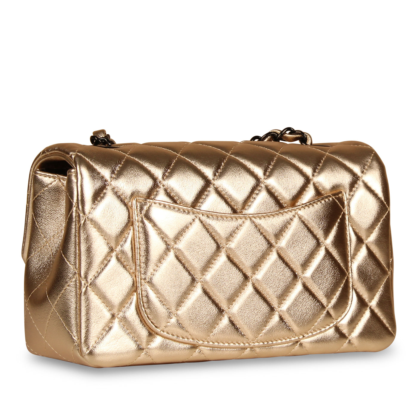 Chanel Classic Flap Lambskin Black Shoulder Bag Style 178