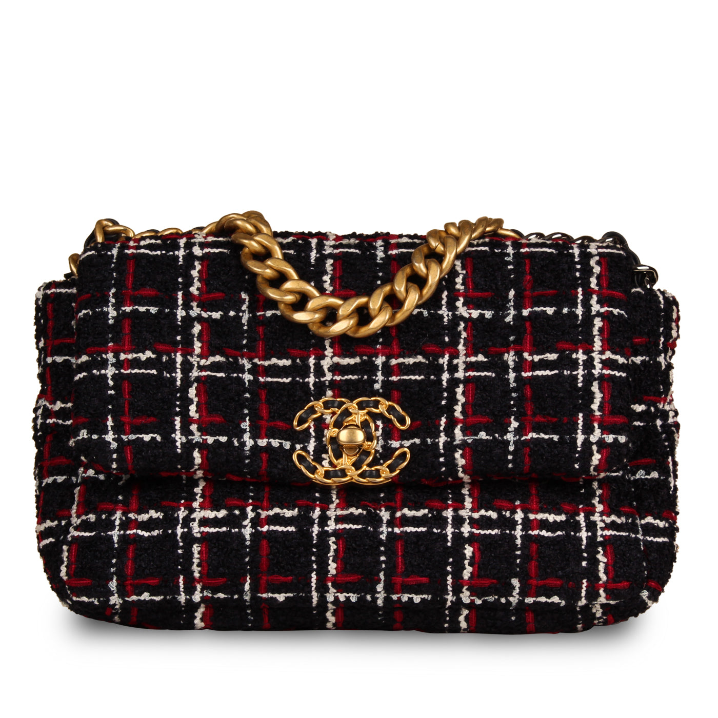 Chanel Chanel 19 Tweed Black Shoulder Bag Style 7