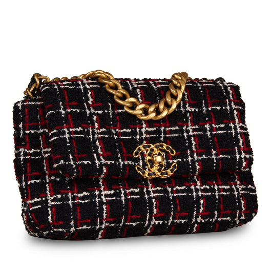 Chanel Chanel 19 Tweed Black Shoulder Bag Style 7