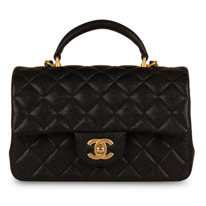 Chanel Classic Flap Caviar Black Shoulder Bag Style 107