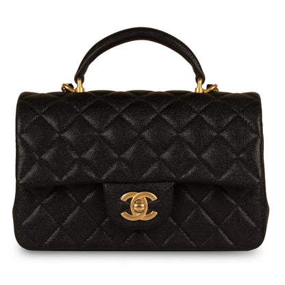 Chanel Classic Flap Caviar Black Shoulder Bag Style 106