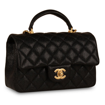 Chanel Classic Flap Caviar Black Shoulder Bag Style 107