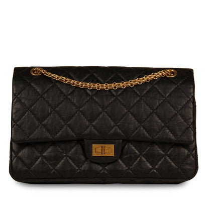 Chanel Classic Flap Calfskin Black Shoulder Bag Style 9
