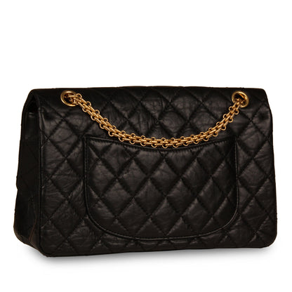 Chanel Classic Flap Calfskin Black Shoulder Bag Style 9