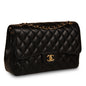 Chanel Classic Flap Caviar Black Shoulder Bag Style 39
