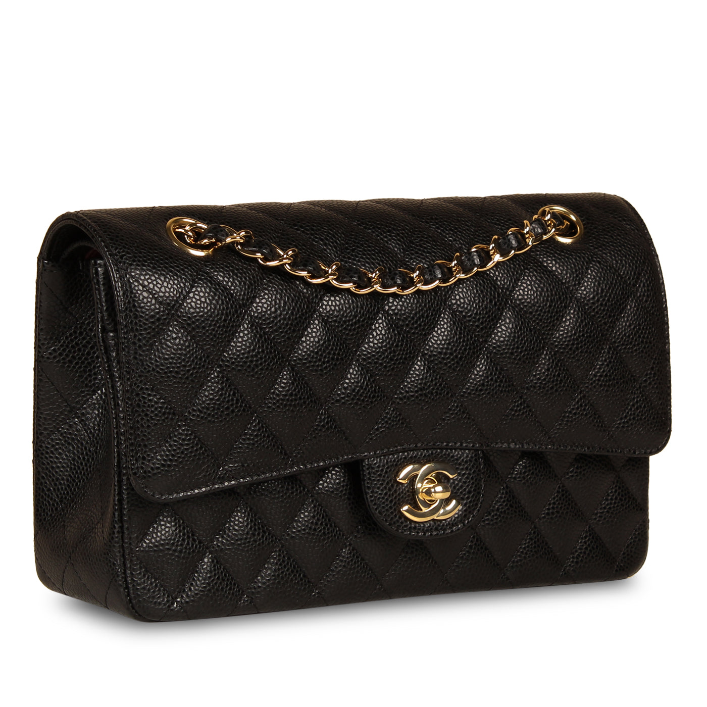 Chanel Classic Flap Caviar Black Shoulder Bag Style 80