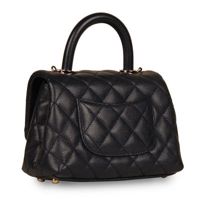 Chanel Coco Handle Caviar Gold Shoulder Bag Style 5