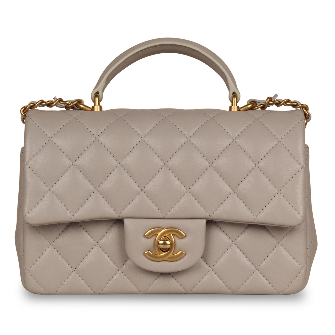 Chanel Classic Flap Lambskin Black Shoulder Bag Style 227