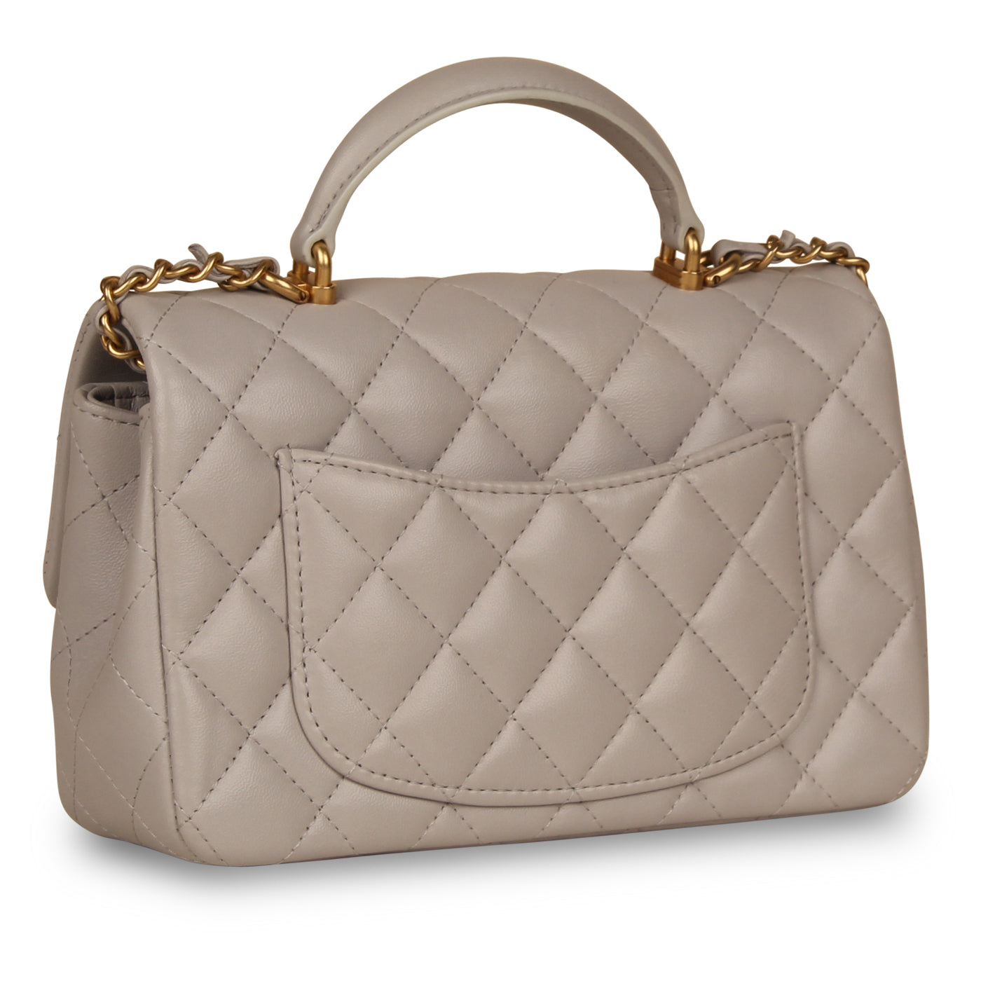 Chanel Classic Flap Lambskin Black Shoulder Bag Style 227