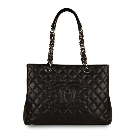 Chanel Timeless Caviar Black Tote Bag Style 22