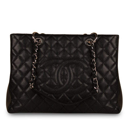 Chanel Timeless Caviar Black Tote Bag Style 22