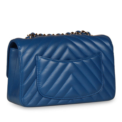 Chanel Classic Flap Bag - Mini Rectangular - Blue