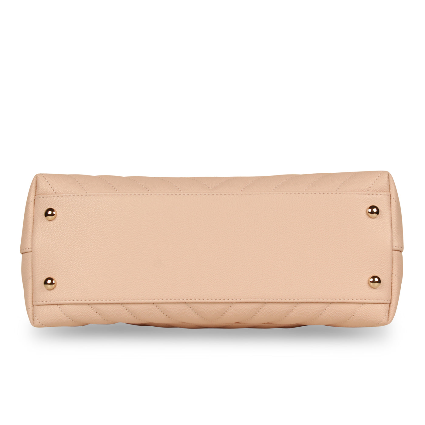 Chanel Pink Chevron Coco Top Handle - Medium