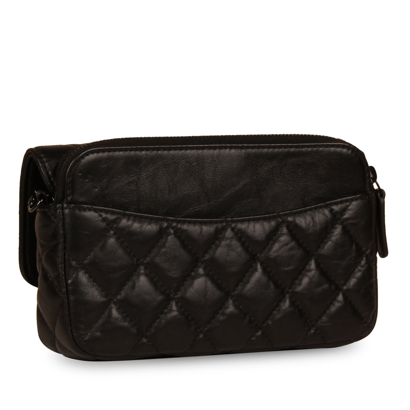 O-Case Re-Issue Crossbody - Black calfskin